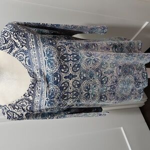 Sonoma Tunic XL Round Neck Mandella Pattern